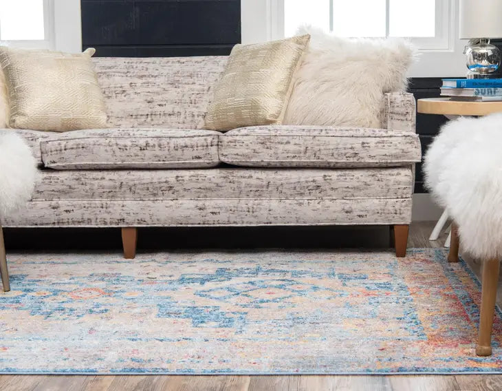 Southwestern Desert Mesa Aztec Area Rug