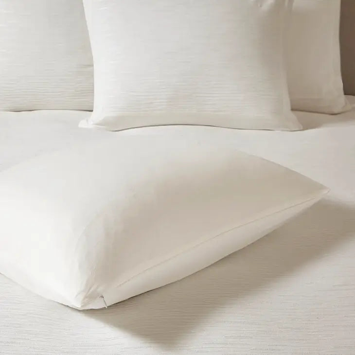 Eggshell 3-Piece Comforter or Duvet Cover Set, Ivory