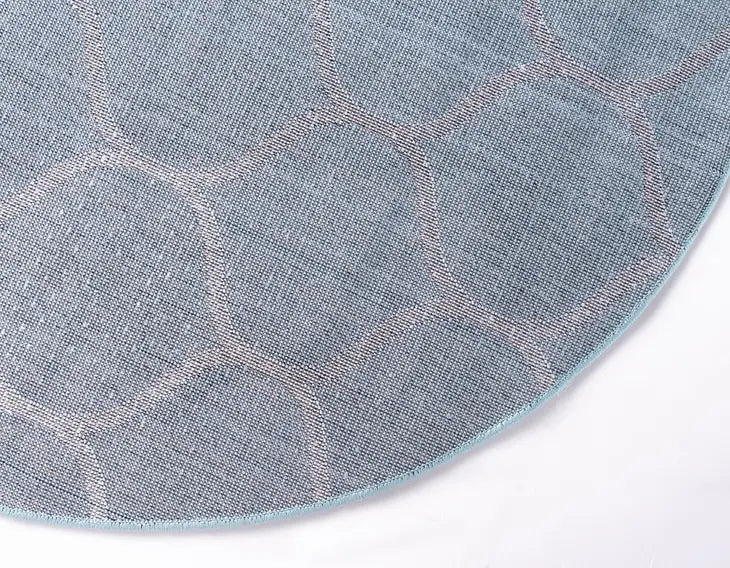 Geometric Rounded Trellis Frieze Rug (Round)