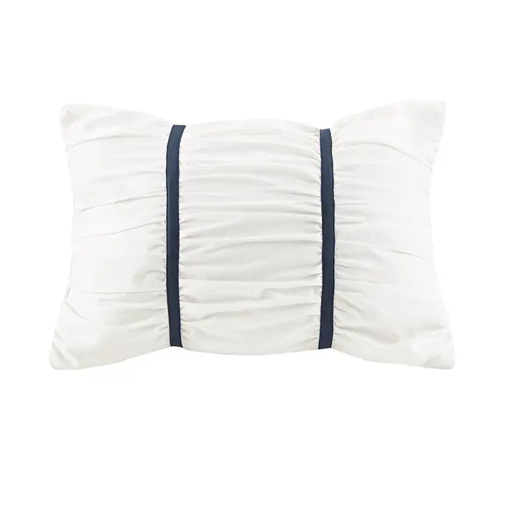 Watercolor Flora Comforter Set, Blue