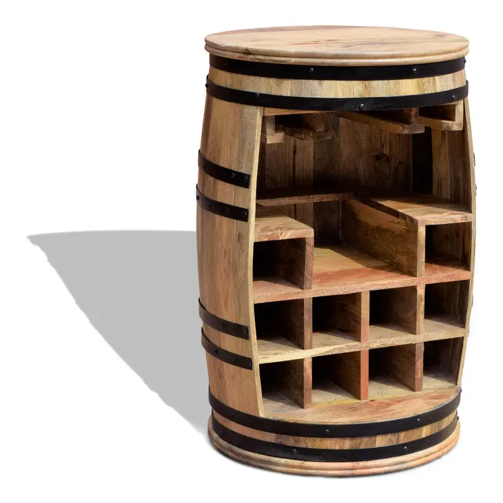 Wine Rack, Rosey Raw-Say Bar Barrel
