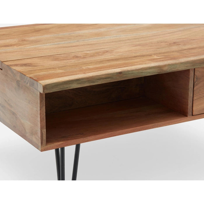 Terre Lift-Top Coffee Table with Live Edge and Storage