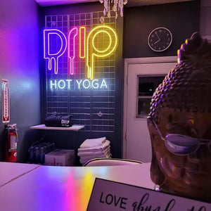 Drip Hot Yoga Neon Sign