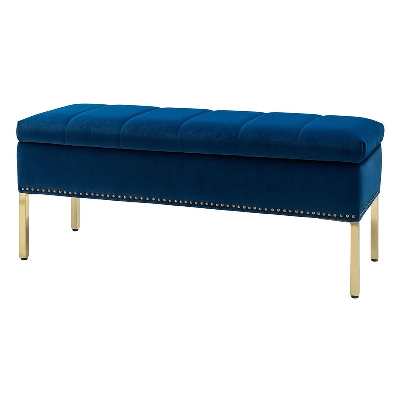 Fabio Upholstered Flip Top Storage Bench