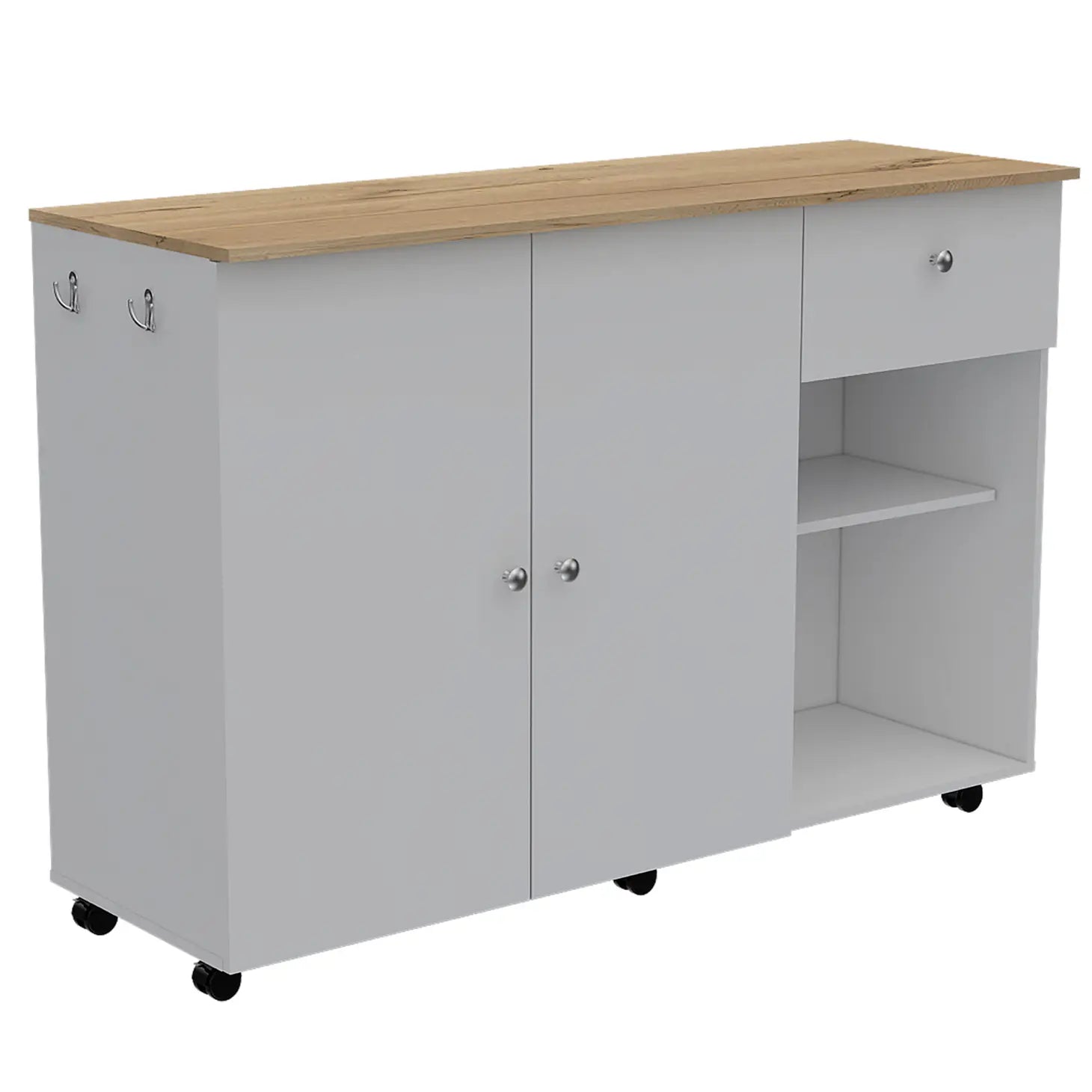 Tigard 2 Piece Kitchen, White/ Light Oak