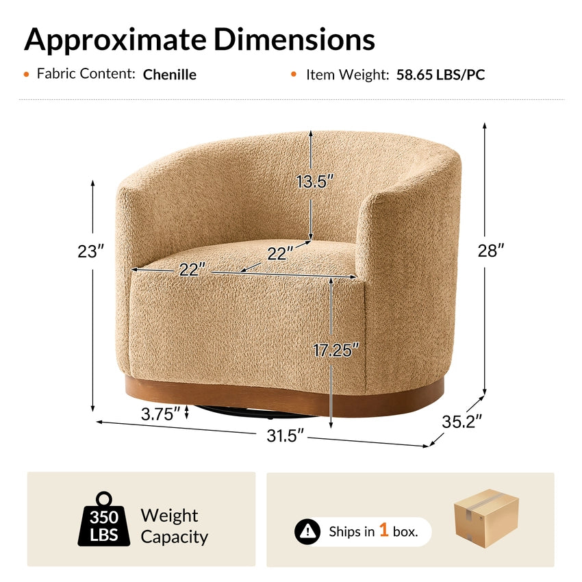 Alva Swivel Armchair