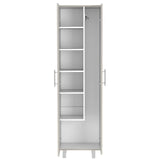 Bacoa Cleaning Cabinet, Light Gray / White