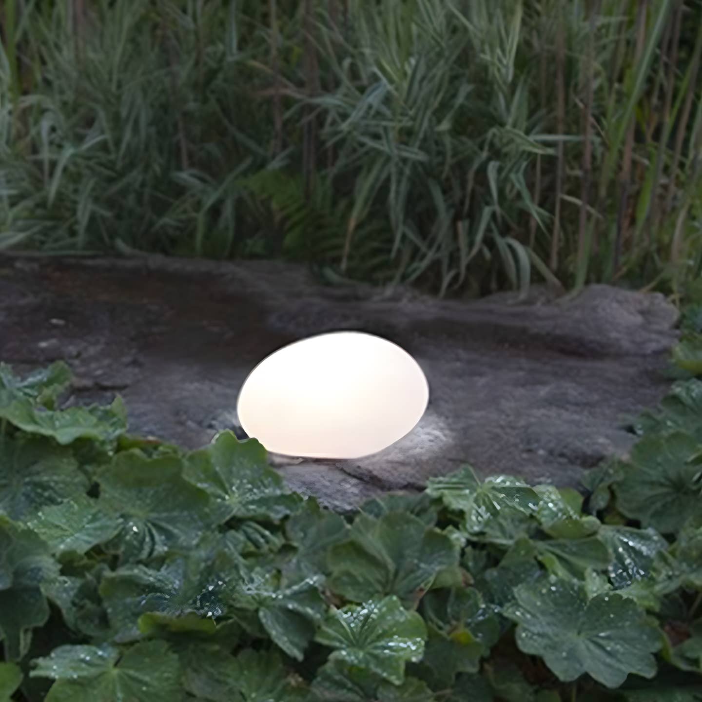 Ethereal RGB Color-Changing LED Garden Stone - Waterproof Outdoor Landscape Pebble Light