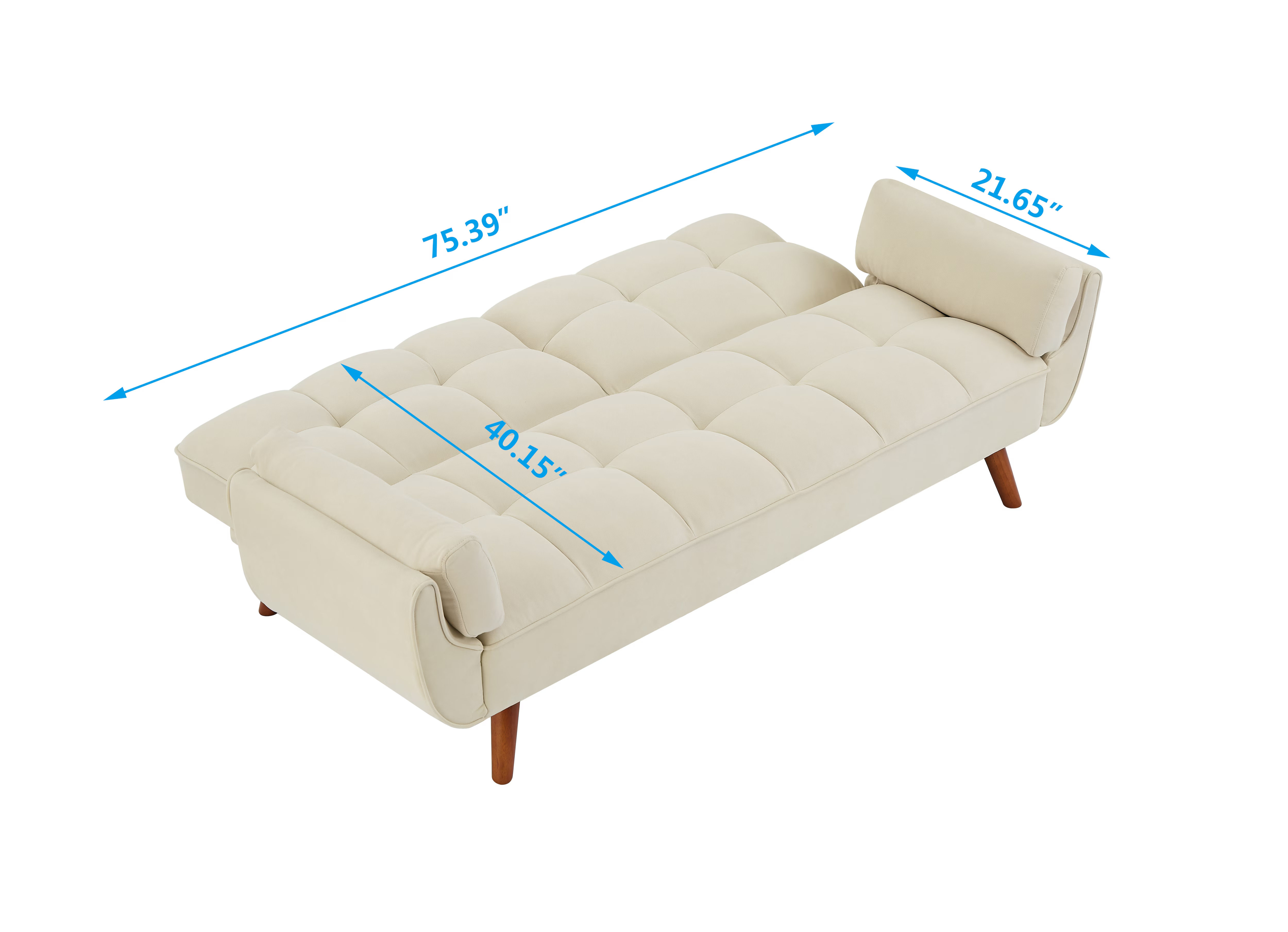Homy Casa Dark Gray Linen Sofa – 500LBS Heavy-Duty, Solid Wood Frame, Modern Upholstered Couch with Under-Seat Storage