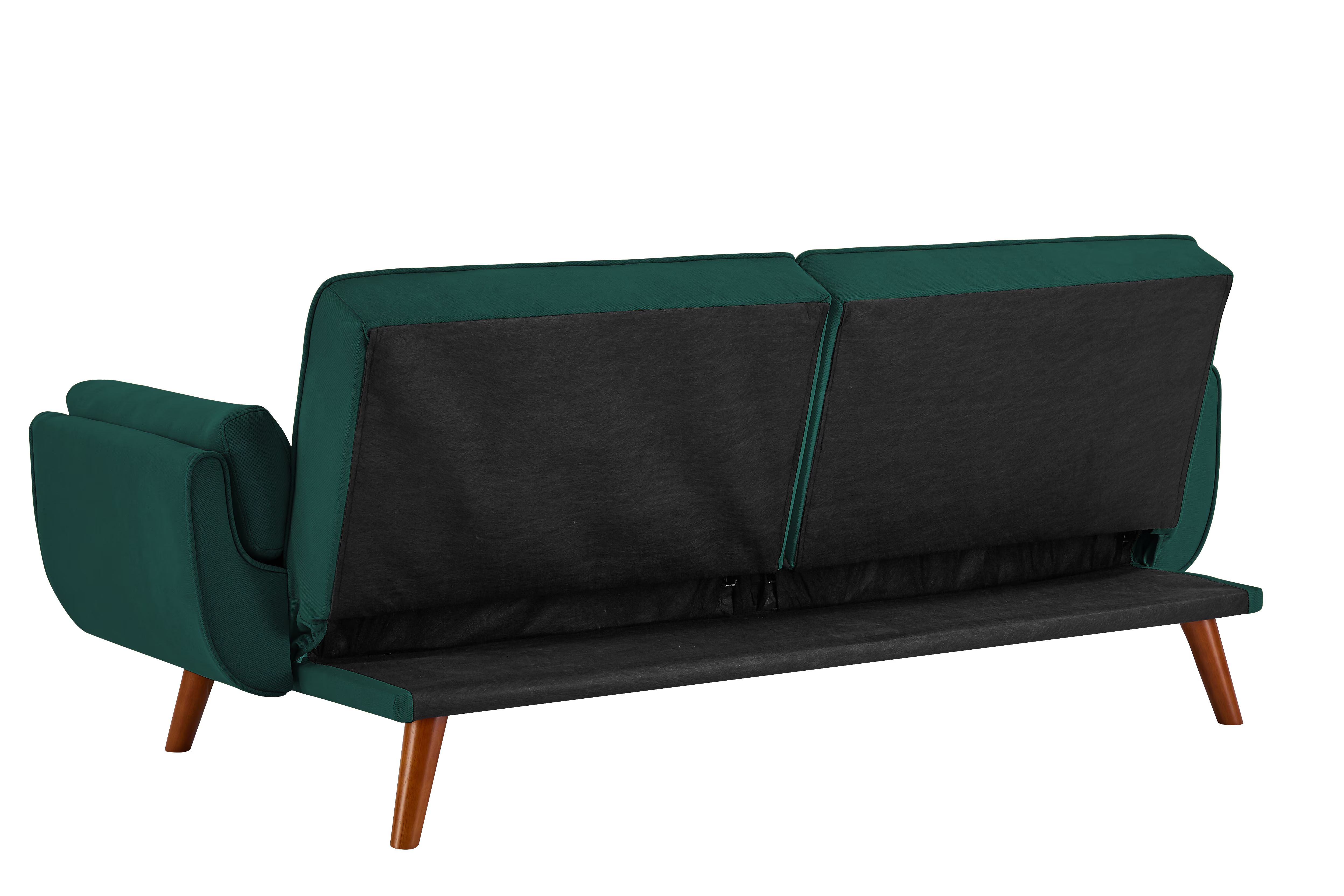 Homy Casa Dark Gray Linen Sofa – 500LBS Heavy-Duty, Solid Wood Frame, Modern Upholstered Couch with Under-Seat Storage