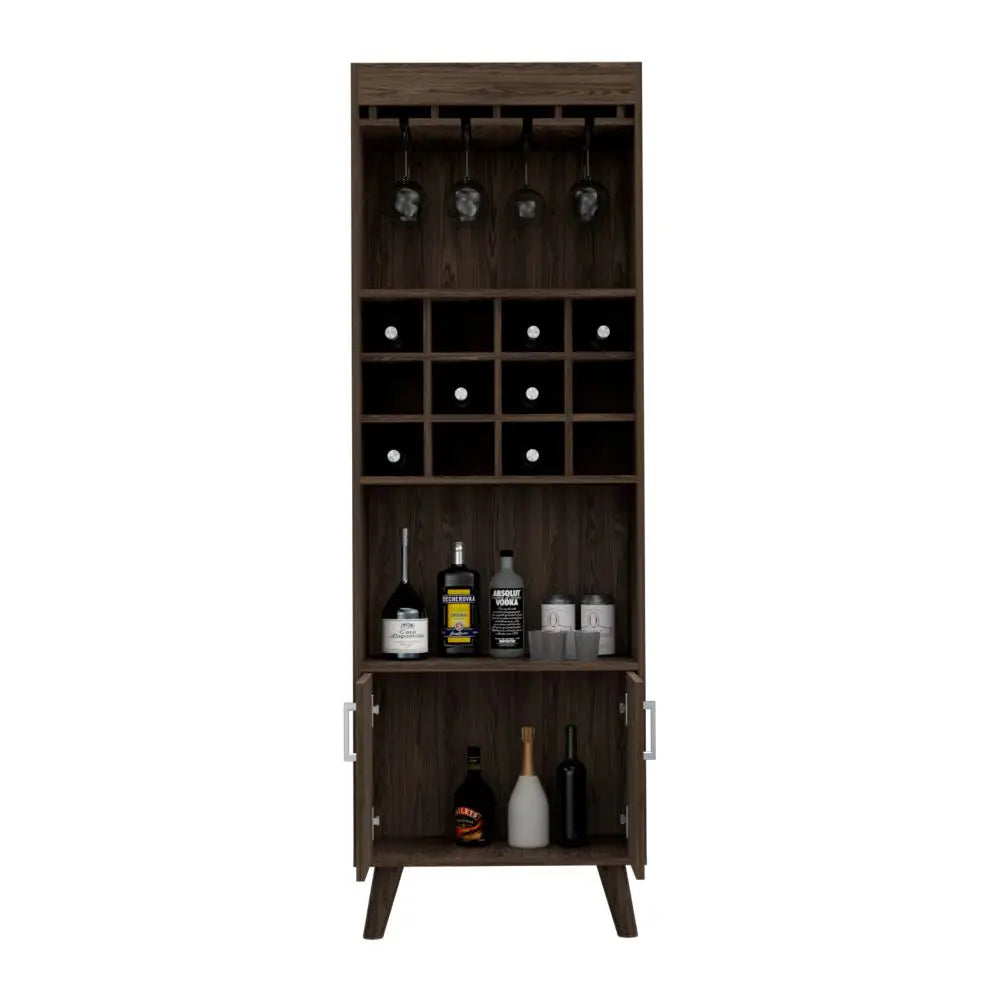 Harvey Bar Cabinet, Dark Walnut