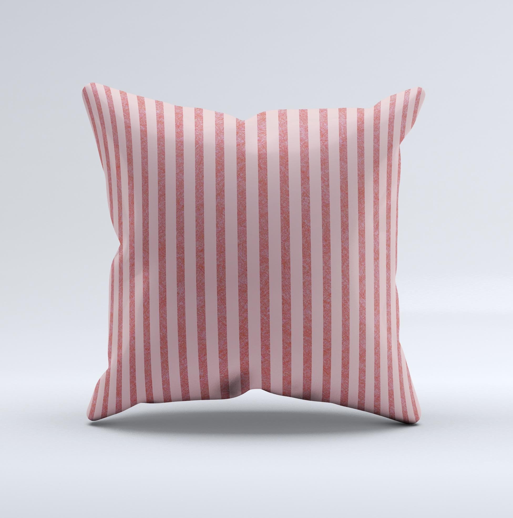 Pink Vintage Stripe Pattern Decorative Throw Pillow