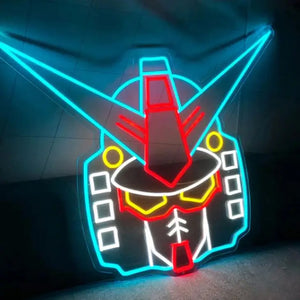 Gundam Robot Anime Neon Sign