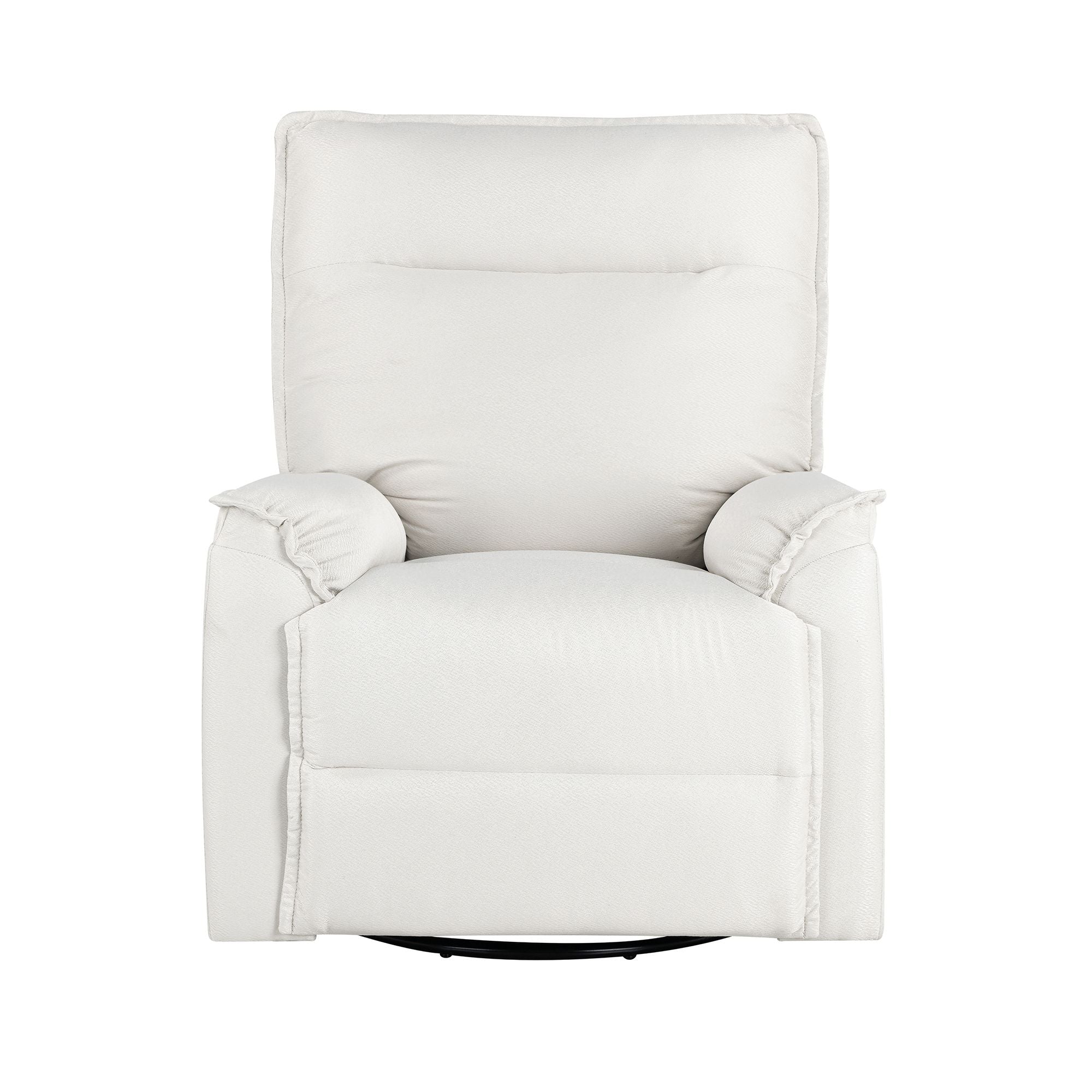 360 Degree Swivel Upholstered Manual Recliner Chair Theater Recliner Sofa Nursery Glider Rocker for Living Room