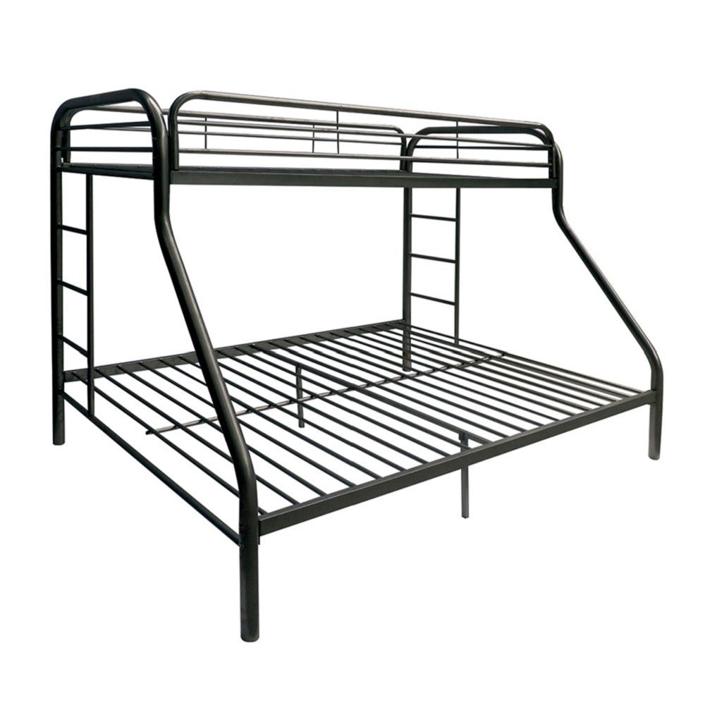 ACME Tritan Bunk Bed (Twin/Full) in Black 02053BK