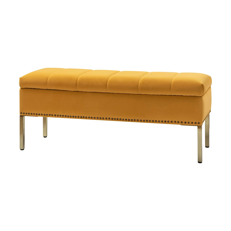 Fabio Upholstered Flip Top Storage Bench