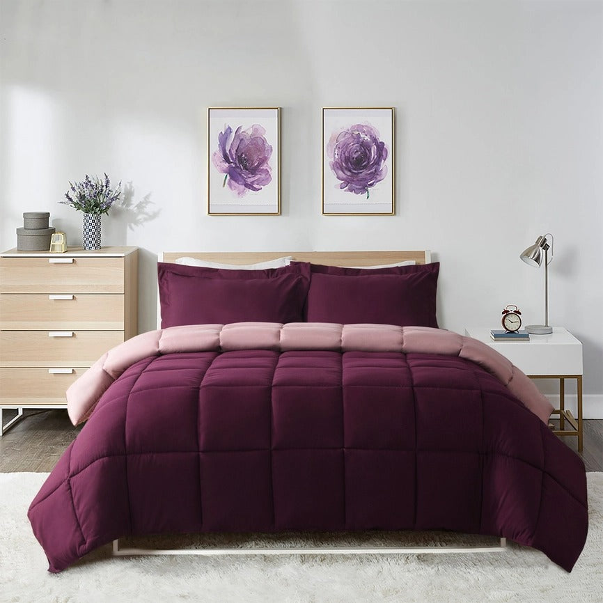 3-Piece All Season Lightweight Down Alternative Comforter Set – Ultra-Soft, Breathable & Eco-Friendly