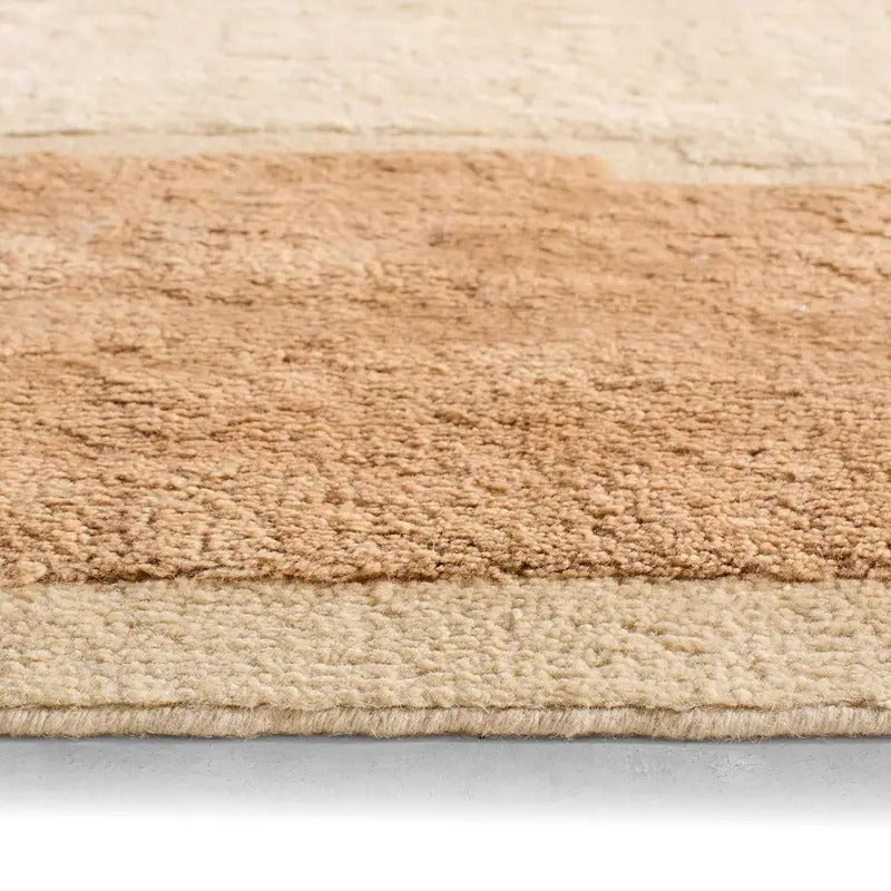 Jaipur Solum Arica Handwoven Wool Area Rug – Geometric Mid-Century Modern Design