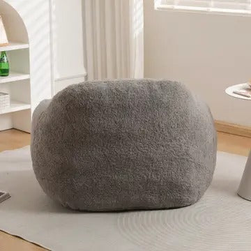 Giant Bean Bag Sofa Chair with Armrests – Plush Faux Fur, Memory Foam Filling – Giant Bean Bag Chair, Couch & Lounger