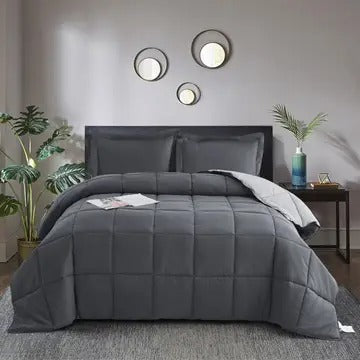 3-Piece All Season Lightweight Down Alternative Comforter Set – Ultra-Soft, Breathable & Eco-Friendly