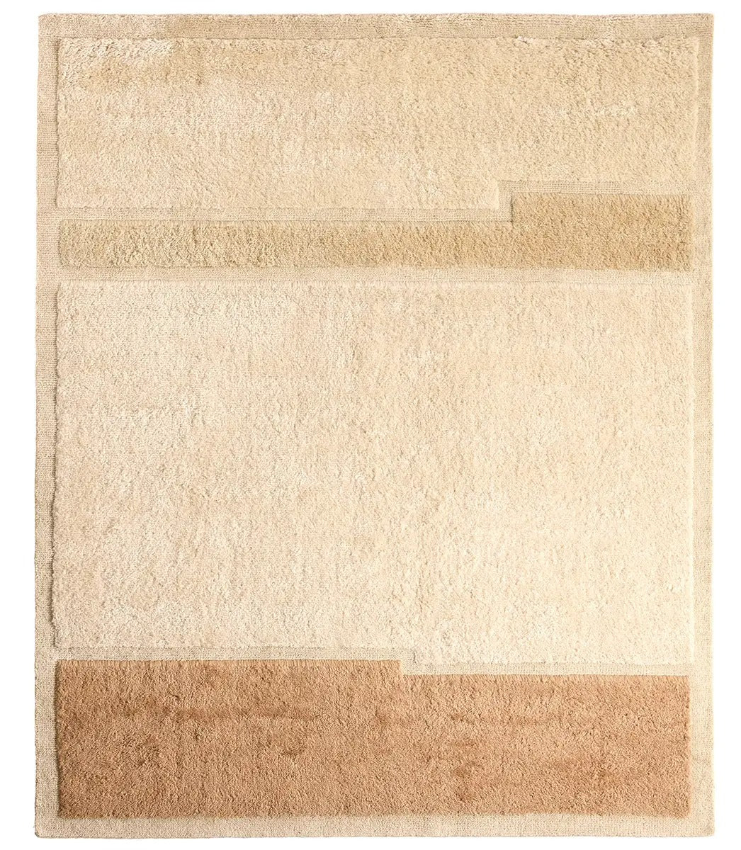 Jaipur Solum Arica Handwoven Wool Area Rug – Geometric Mid-Century Modern Design