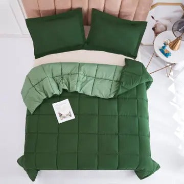 3-Piece All Season Lightweight Down Alternative Comforter Set – Ultra-Soft, Breathable & Eco-Friendly