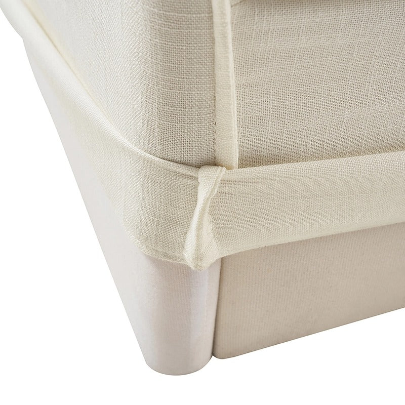 Severin Slipcovered Sofa – Modern Sofa with Removable Washable Cover, Reversible Cushions, Slim Frame Design