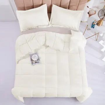 3-Piece All Season Lightweight Down Alternative Comforter Set – Ultra-Soft, Breathable & Eco-Friendly