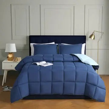 3-Piece All Season Lightweight Down Alternative Comforter Set – Ultra-Soft, Breathable & Eco-Friendly
