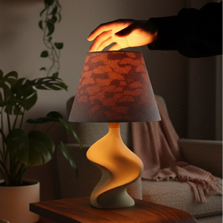 The Dune Artisan Table Lamp – Drift Collection | Eco-Friendly Biomaterial Sculptural Bedside Light
