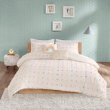 Pom-Pom Rainbow Comforter, Duvet Cover, Coverlet Set, Pastel