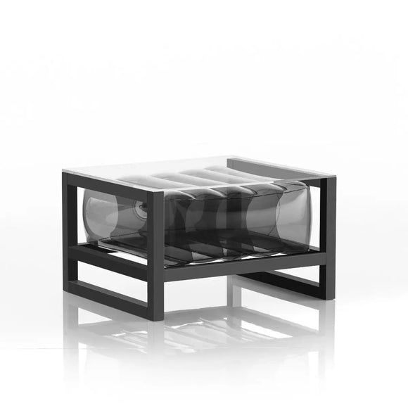 Crystal Black Aluminum and TPU Design Coffee Table