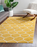 Geometric Rounded Trellis Frieze Rug (Large Rectangular)