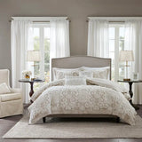 Tufted Medallions Comforter/Duvet Cover Set, Taupe