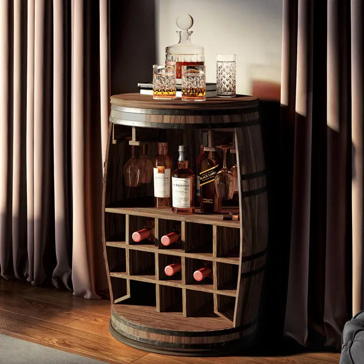 Wine Rack, Rosey Bar Barrel