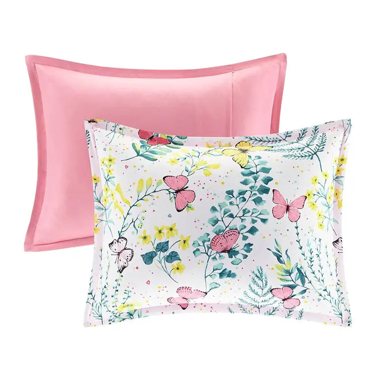 Butterfly 4-Piece Kids Comforter Set