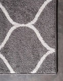 Geometric Rounded Trellis Frieze Rug (Large Rectangular)