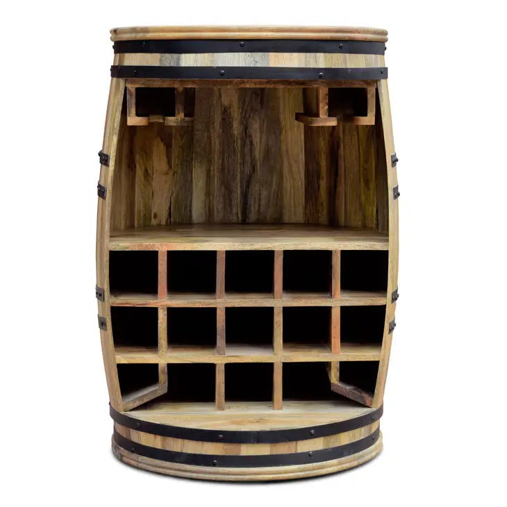 Wine Rack, Rosey-Raw Bar Barrel