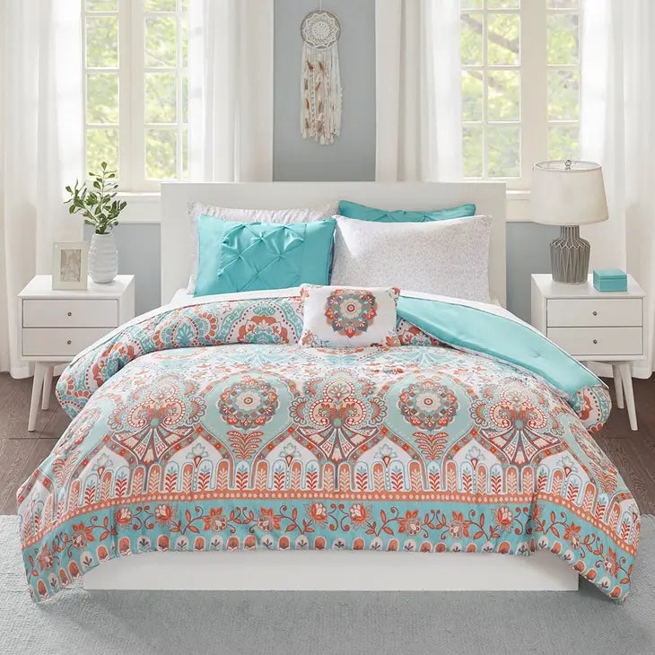 Boho 8-Piece Complete Comforter and Sheet Set