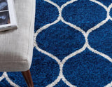 Geometric Rounded Trellis Frieze Rug (Large Rectangular)