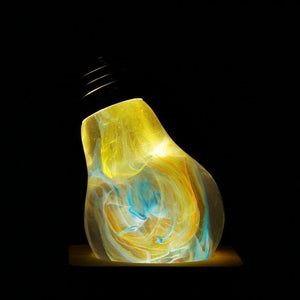 Handcrafted LED Table Lamp Swirl