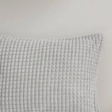 Plush Clip Textured Comforter/Duvet Cover, Gray