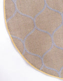 Geometric Rounded Trellis Frieze Rug (Round)