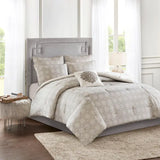 Reversible Embroidered Comforter/Duvet Cover Set, Ivory