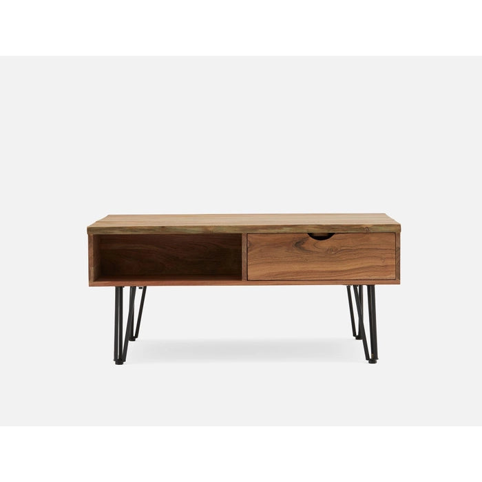 Terre Lift-Top Coffee Table with Live Edge and Storage