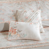 Pink Floral Cottage Comforter/Coverlet Set
