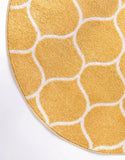 Geometric Rounded Trellis Frieze Rug (Round)