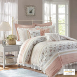 Shabby Chic 9-Piece Comforter Set, Blush