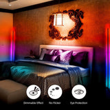 RGB Corner Floor Lamp Modern Simple LED Rod Floor Lamps Living Room SP