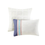 Clip Boho Stripe 5-Piece Comforter/Duvet Cover Set, Blush